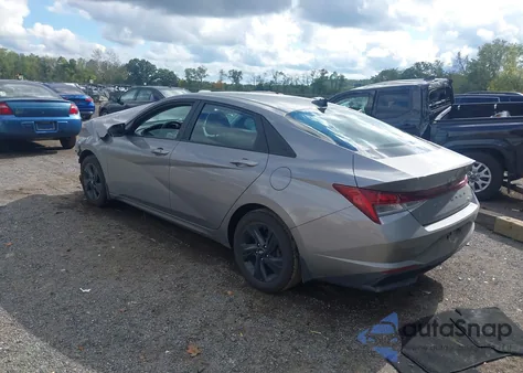 2023 Hyundai Elantra Hybrid Blue from USA, damaged, VIN KMHLM4AJ7PU040042